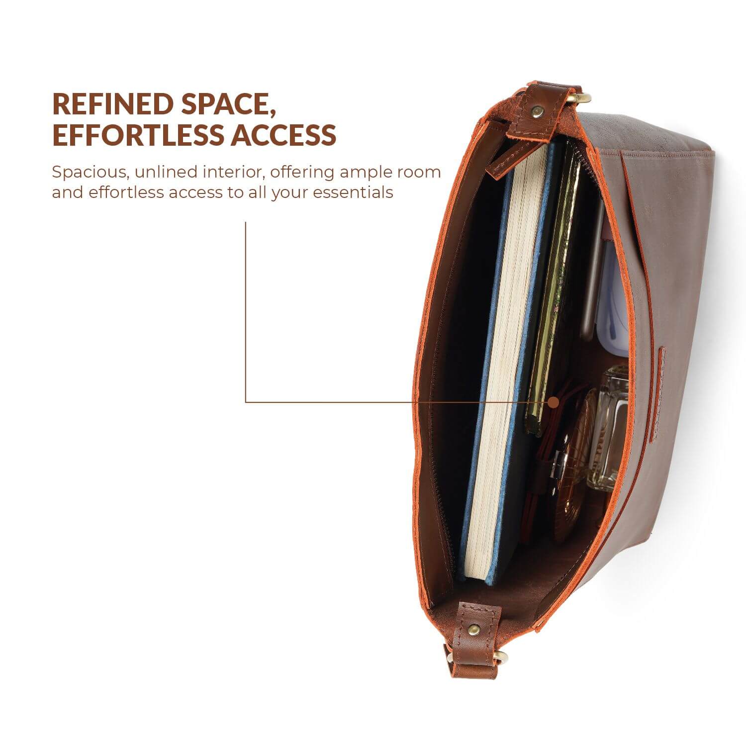 Dreieckige Schultertasche Lissabon | Braun