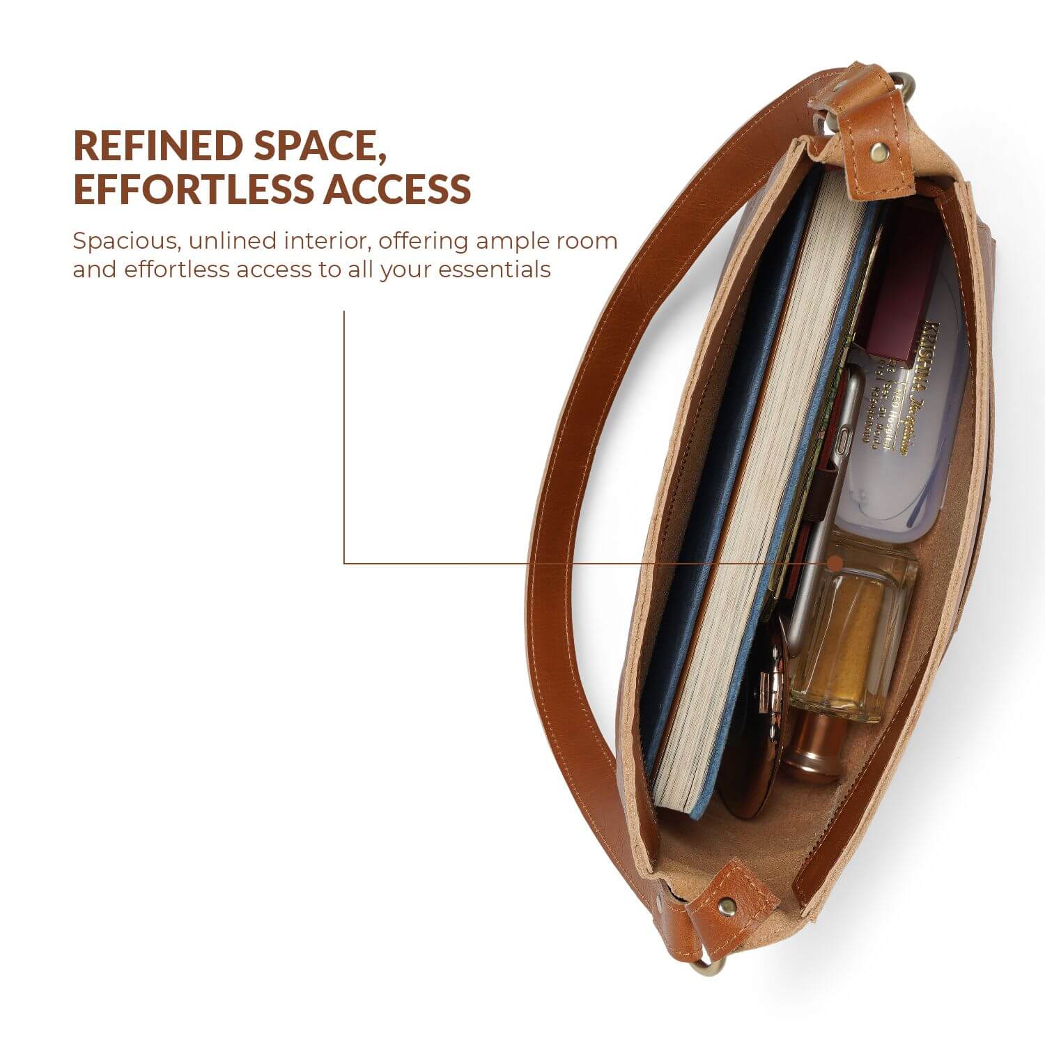 Dreieckige Schultertasche Lissabon | | Hellbraun