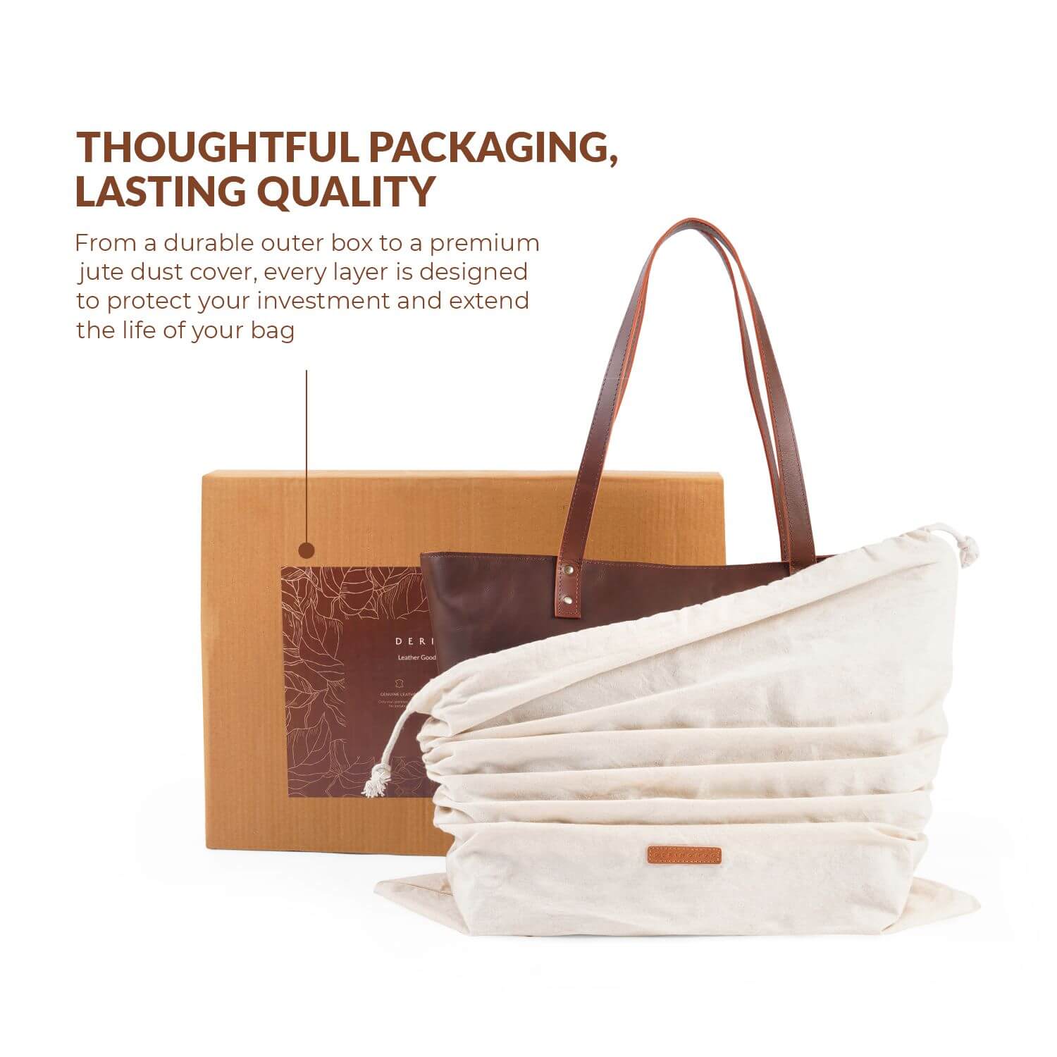 Klassische Vienna Tragetasche | Braun