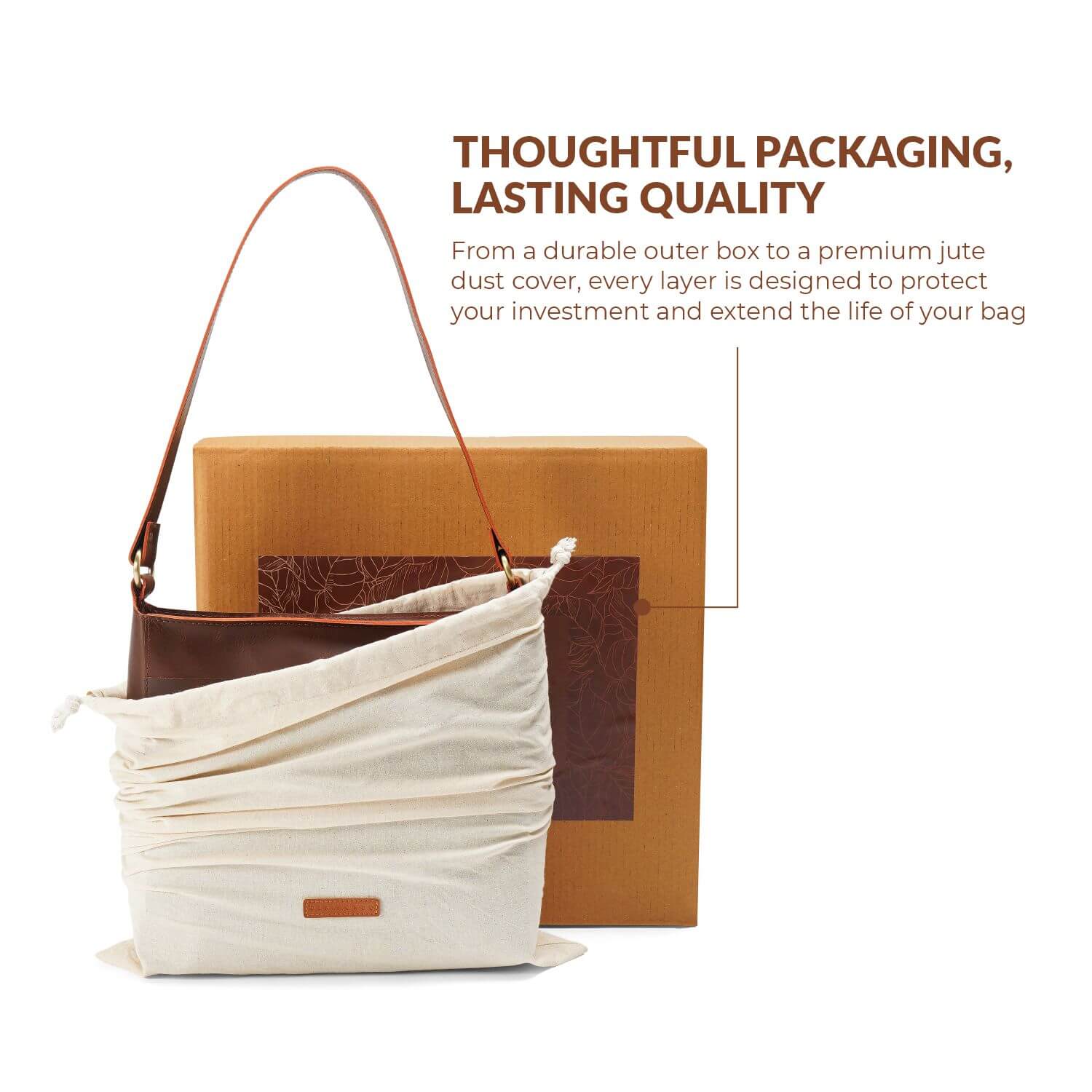 Dreieckige Schultertasche Lissabon | Braun