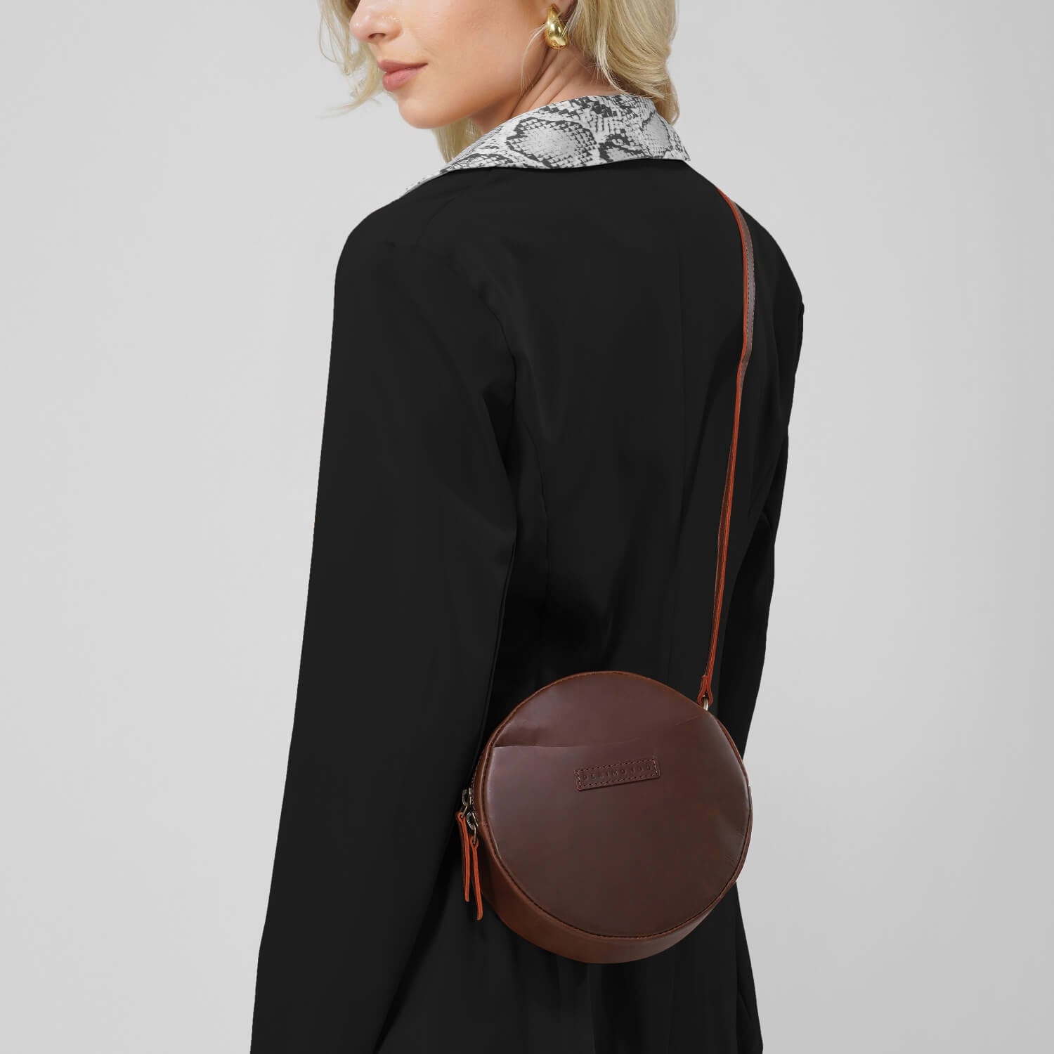 Seville Damen-Umhängetasche „Circle“ | Braun