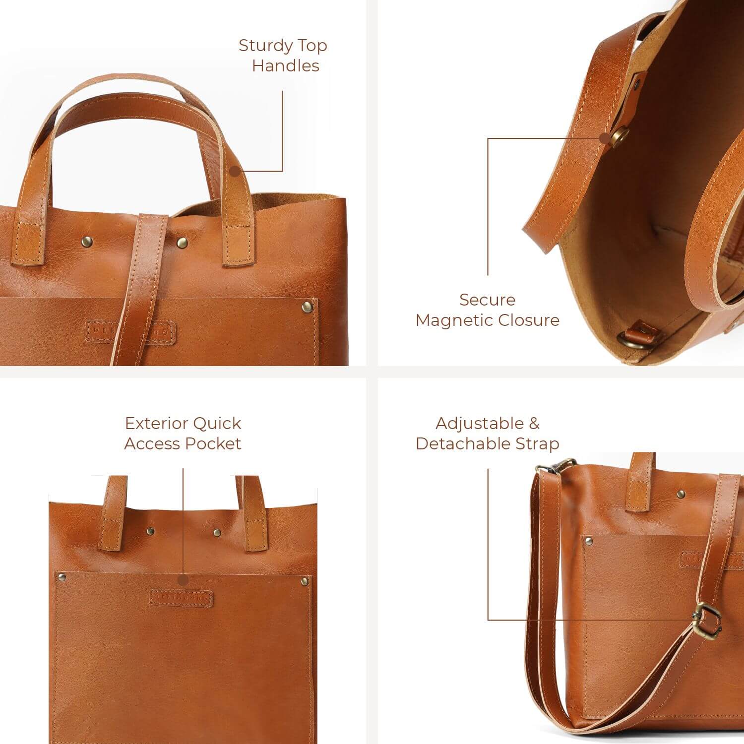 Verona Mini-Ledertasche | | Hellbraun