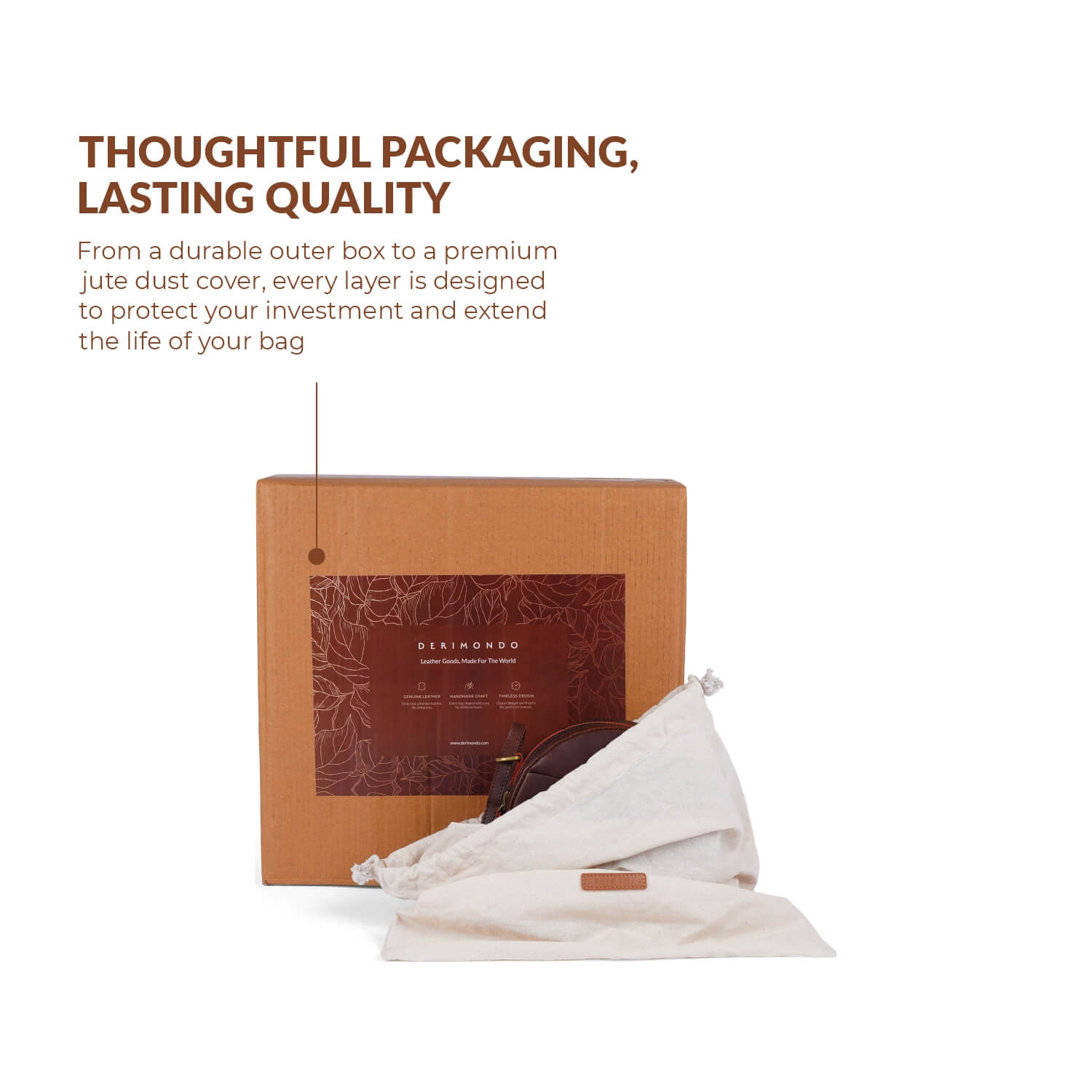 Seville Damen-Umhängetasche „Circle“ | Braun