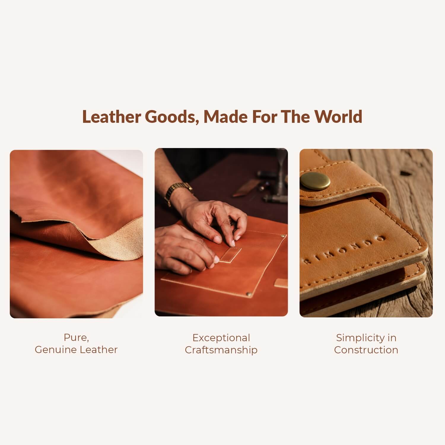 Seville Damen-Umhängetasche „Circle“ | | Hellbraun